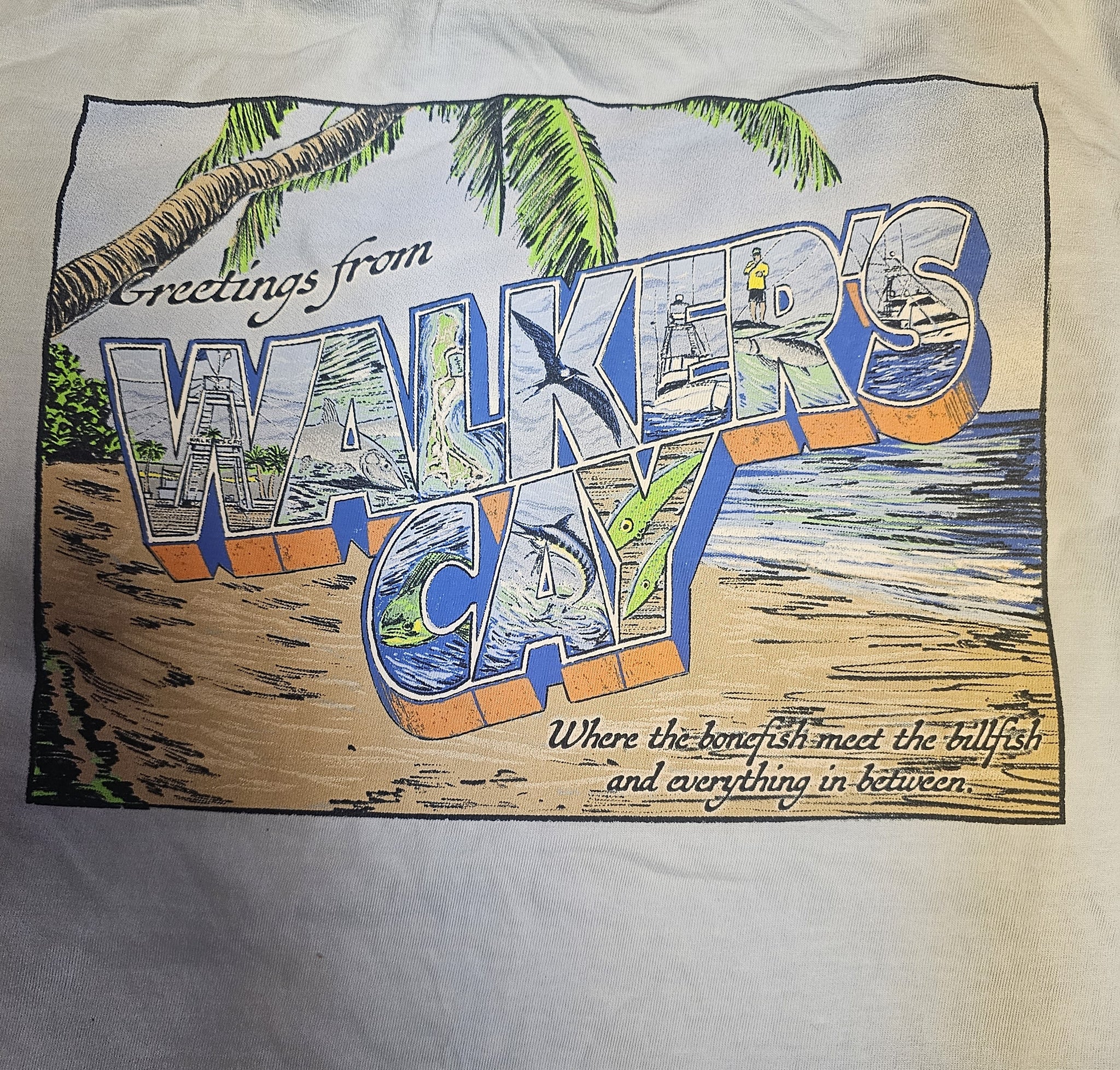 Walkers Cay Sunset  T-Shirt   LT Blue