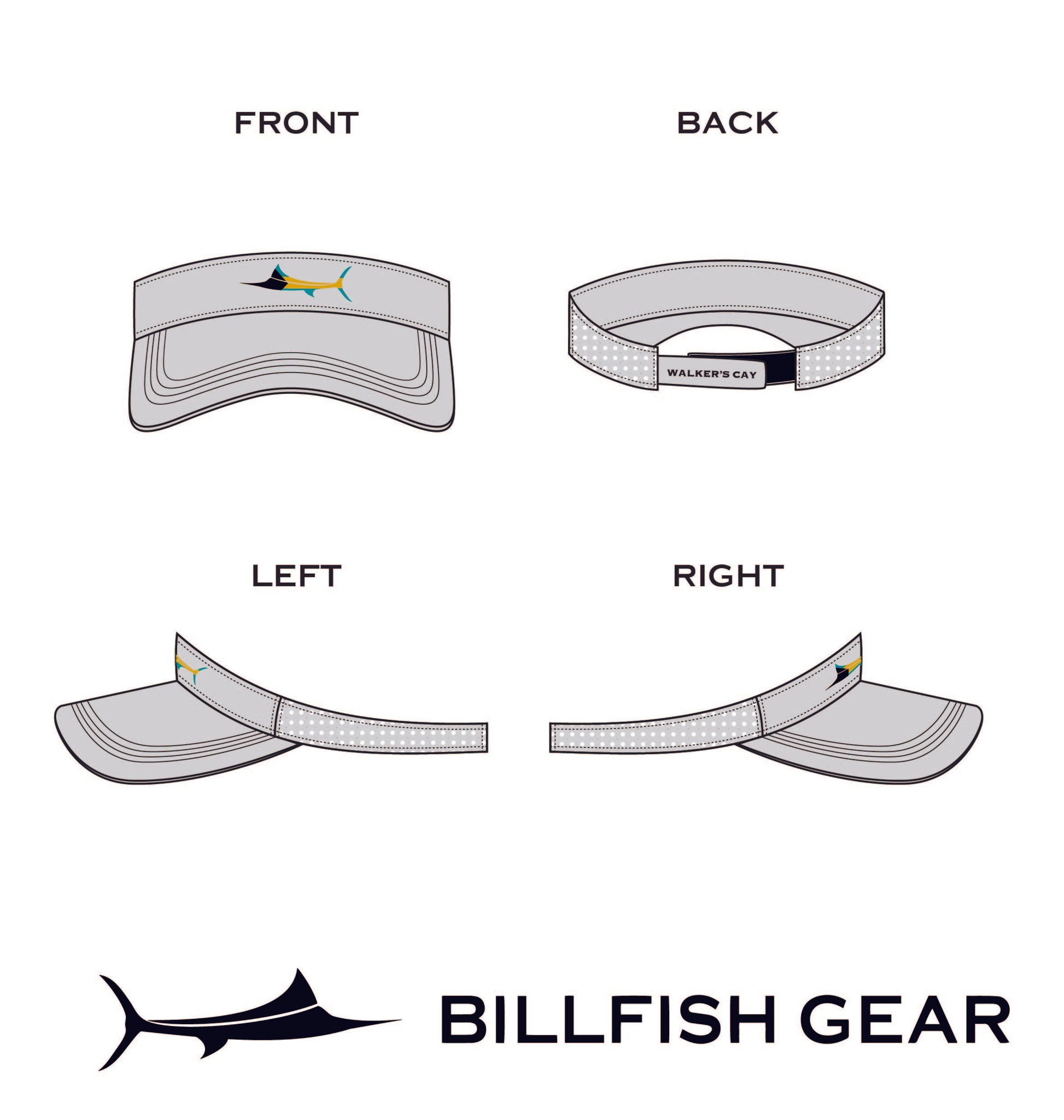 Billfish Gear Visor - Walker's Cay