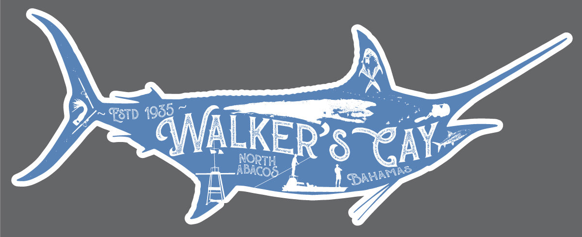 Walker's Cay Marlin Decal