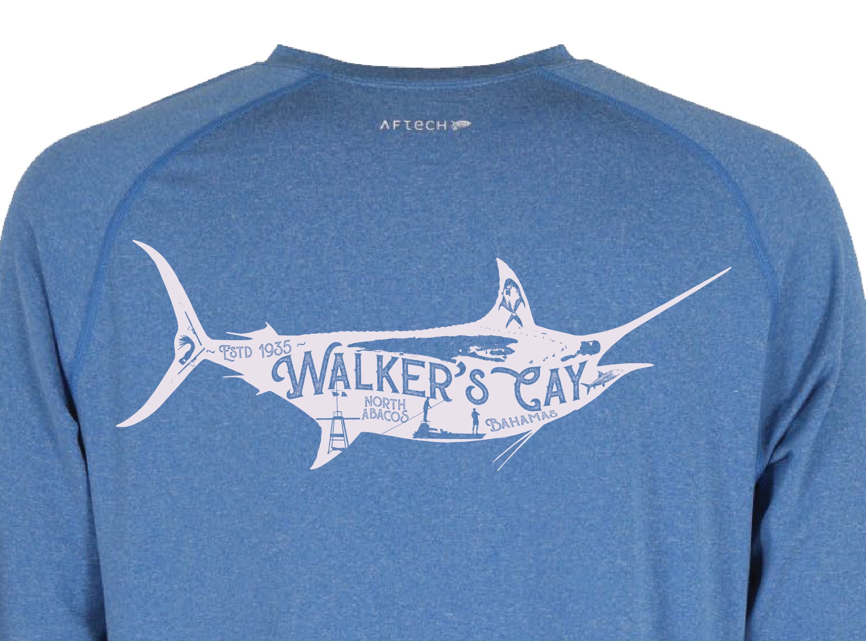 Iconic Marlin - Men's AFTCO Samurai LS Sun Protection Shirt – Shop Walker's  Online